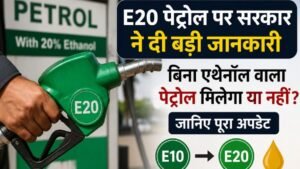 E20 पेट्रोल पर सरकार ने दी बड़ी जानकारी, बिना एथेनॉल वाला पेट्रोल फिलहाल मिलेगा या नहीं? जानिए पूरा अपडेट